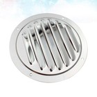 5 Zoll runde Auspuffhaube Edelstahlhaube Auspuffrohrkappe Regenkappe (Silber)