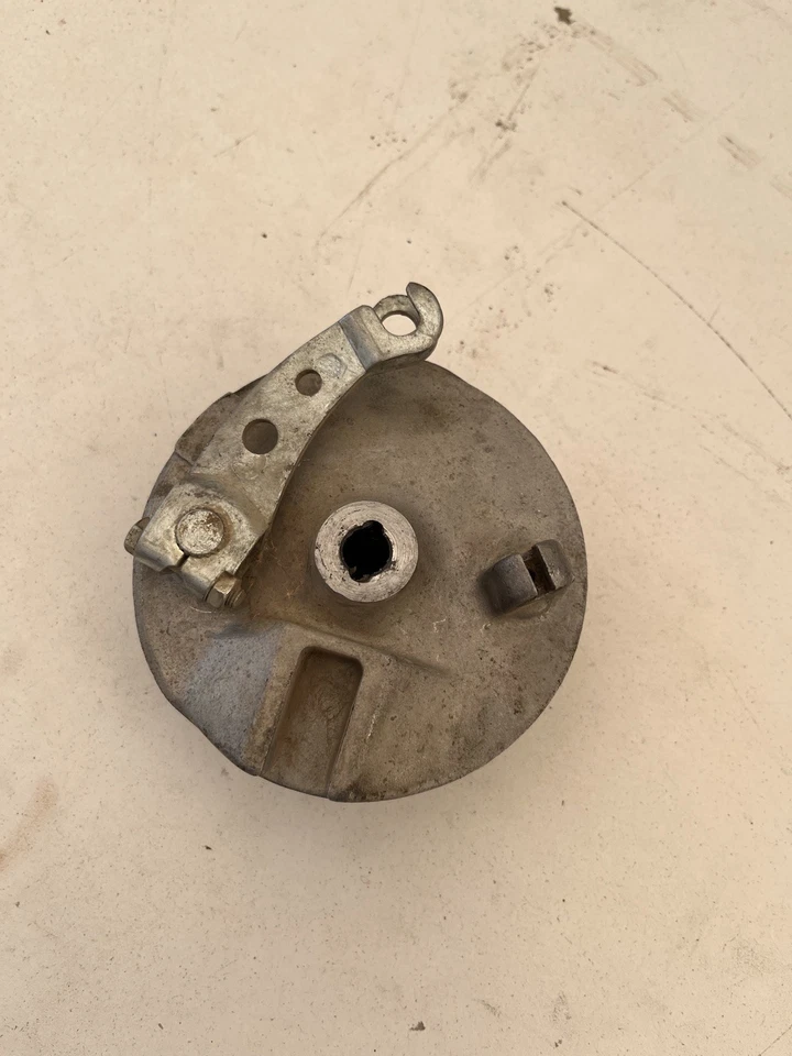 (1990-2003) KX60 placa de cubo de tambor de freio dianteiro completa original do fabricante Kawasaki KX 60 - Imagem 3 de 3