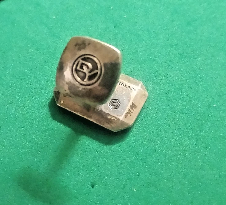 Gemelos vintage David Yurman de ley y ónix. Foto 4 de 4