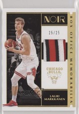 2019 Panini Noir Box Office Memorabilia Prime 25/25 Lauri Markkanen #BM-LMA uy6