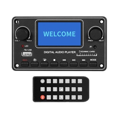 LCD-MP3-Player- 28X64 Display Bluetooth Digital Audio Decoder Board TD6493