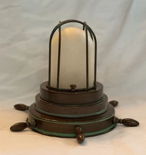 Maritime Marine Nautical Navy Ship Passageway Vintage Brass-look Lights
