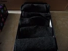 HUGH UGOLI SOCKS 3 PAIRS BLACK NEW WOMENS IN A BOX SIZE 8-11