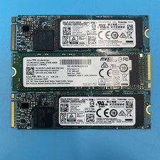 (LOT OF 3) *MIXED BRANDS* 256GB SSD M.2 NVMe 80mm 2280 Solid State Drives