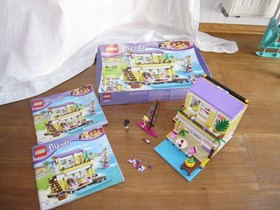 LEGO Friends 41037 Stephanie's Beach House with Original Packaging and Instructions Surfer Beach Home