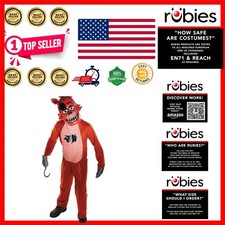 Authentic Five Nights at Freddy's Foxy Costume for Boys - Size Medium 8-10 