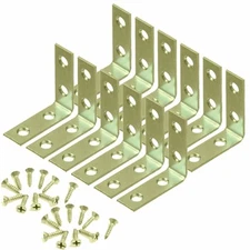 12 Pcs 2" inch "L" Steel Corner Braces w/ Screws Pack LOT Right Angle Bracket
