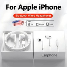Apple Earphones For iPhone 8 X 12 13 11 14 PRO Max Headphones New USA.