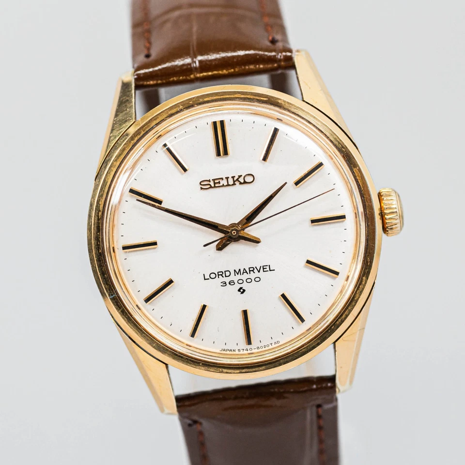 Винтажные мужские часы 1968 SEIKO LORD MARVEL 36000 5740-8000 MT 35 мм без тарифов *почти как новые* - Изображение 3 из 4