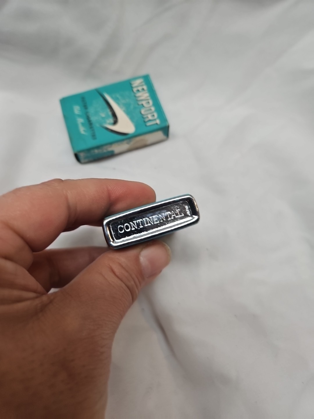 Vintage Newport Flip Top Lighter Continental Made In Japan NOS