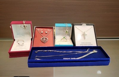 NEW 14pc Jewelry Lot Sterling Silver Italy 925 Bracelets, Necklaces & Earrings. 
