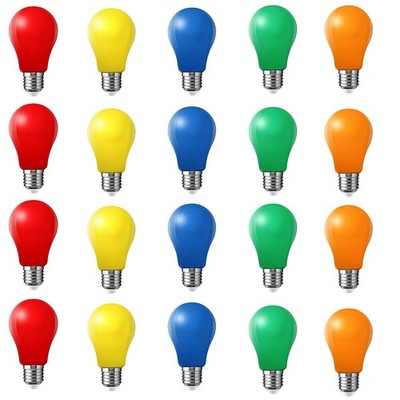 20x farbige LED Leuchtmittel Birnenform 3W E27 gemischt farbige Glühbirnen  G3U0