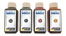 InkTec Tinte BK CMY LC-980 - 4x 250ml kompatibel mit Brother MFC 250 C