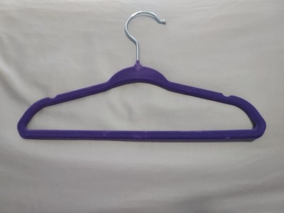 Velvet Purple Child Cloths Hangers 10count
