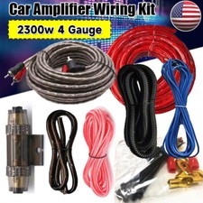 2300W 4 Gauge Car Audio Cable Kit Amplifier Install Amp RCA Subwoofer Sub Wiring