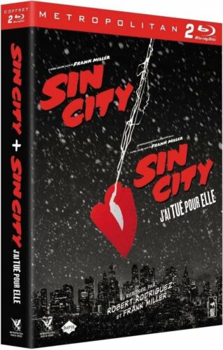 Sin City + Sin City 2 J'ai tué pour elle Coffret limité collector Blu-ray neuf - Afbeelding 1 van 2