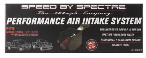 Spectre 94-01 Dodge RAM 1500/2500 V8-5.2/5.9L F/I Air Intake Kit - Polished w/Re - Bild 6 von 13