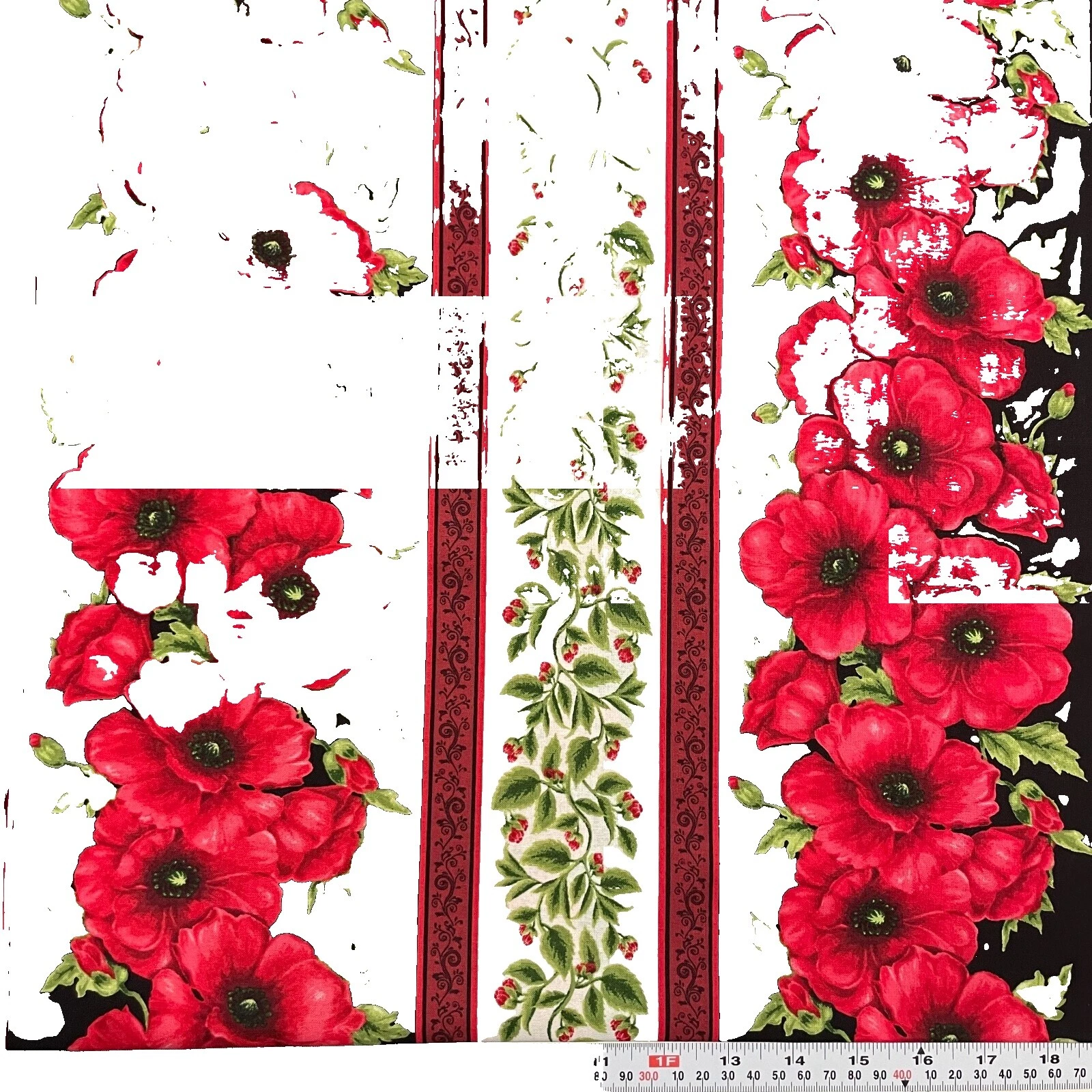 Mezcla de algodón Floral Amapola