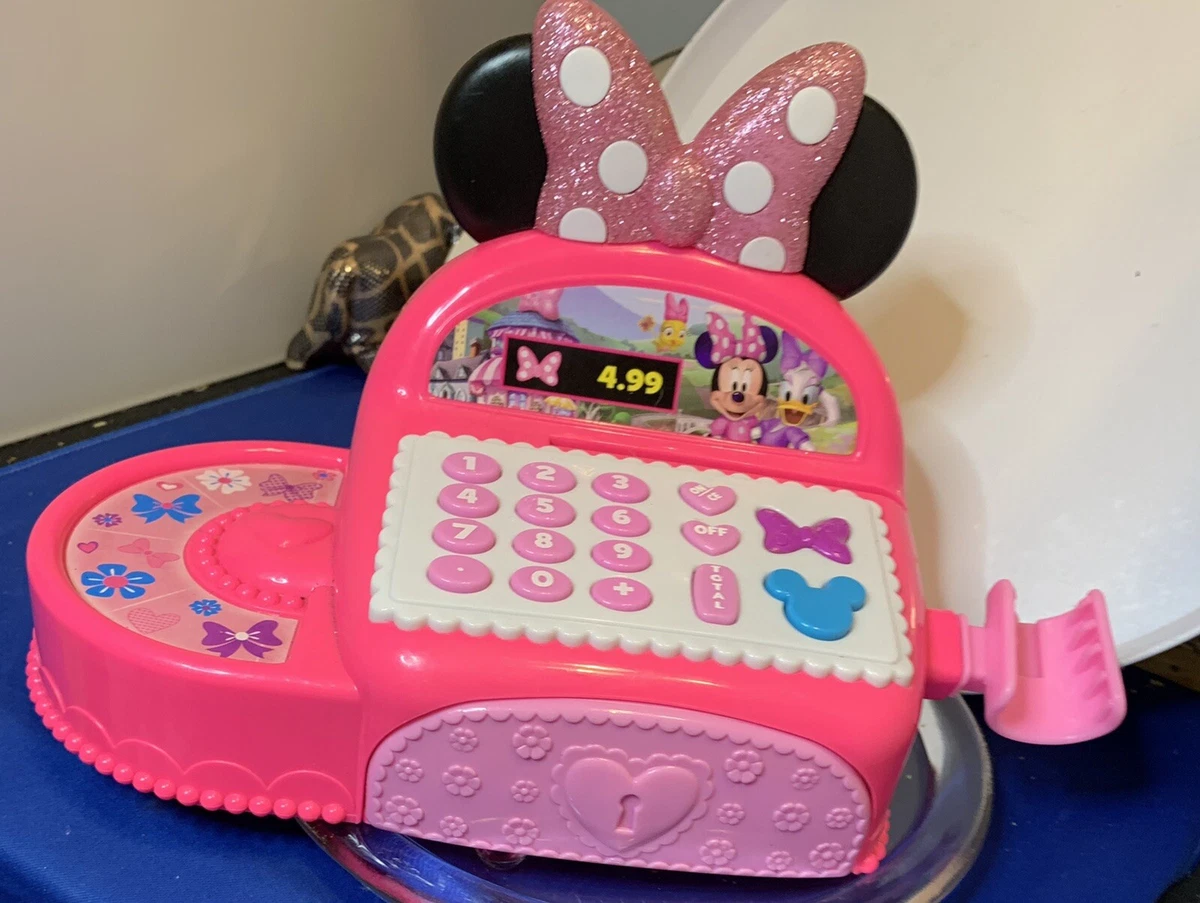 Disney Junior Minnie Mouse Bowtique Cash Register Minnie Talks Register Opens