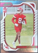 2022 Panini Absolute RC Rookie Green Foil Parallel #174 Justyn Ross KC Chiefs