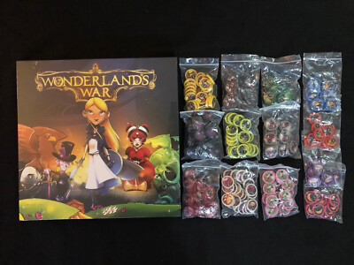 wonderland's war card sleeves Wonderland's War - Deluxe Edition - Premium Chips - Shards Of Madness - NEW