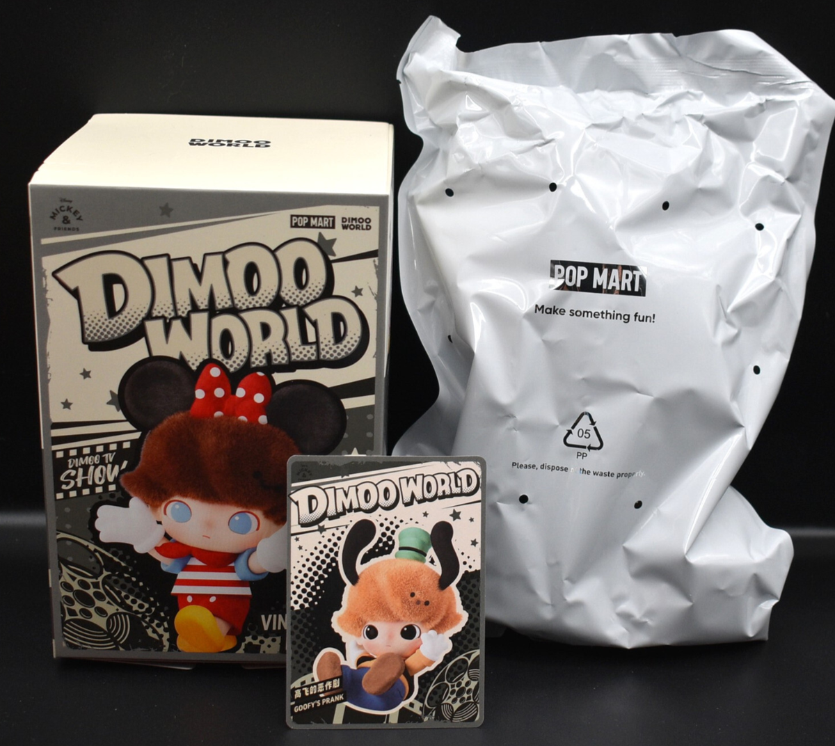 Disney Pop Mart Dimoo World Goofy's Prank Vinyl Plush