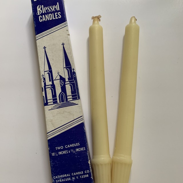 Vintage Catholic Blessed Candles in Box eBay