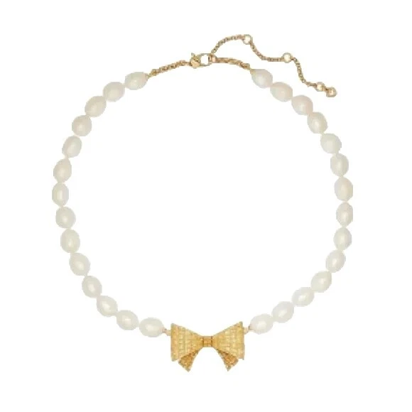 Kate Spade New York Perla Collares y colgantes De moda de oro amarillo
