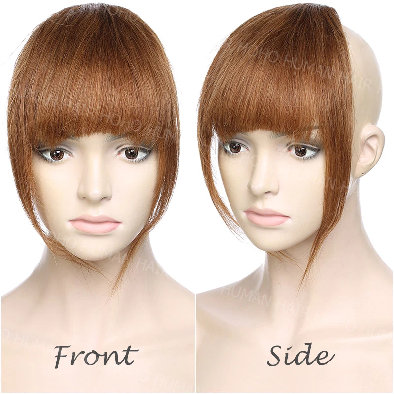 Echthaar Pony Bang Clip In Real Remy Extensions Luft Haarteil Haarverlängerung F - Bild 4 von 4