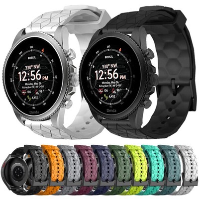 Silicone Strap For Fossil Q Gazer Gen 6 5 5e 44mm / Gen 5 Julianna/Carlyle Band