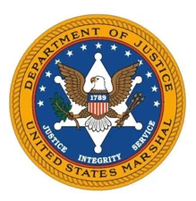 Department of Justice US Marshal Sticker Decal M278