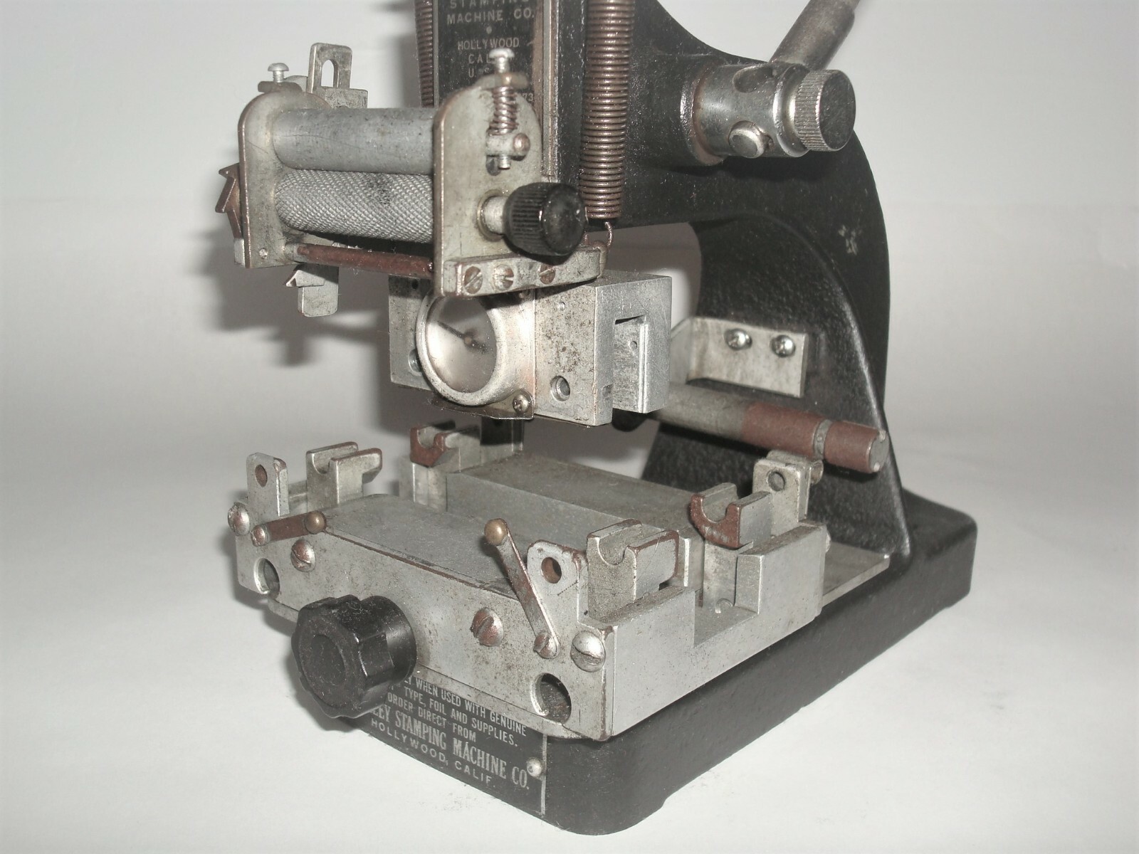 Vintage Kingsley Machine Hot Foil Stamping Embossing Manual Letter