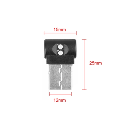 1x USB LED Car Neon Atmosphere Ambient Light Bulb Mini Lamp Interior Accessories - Bild 12 von 15