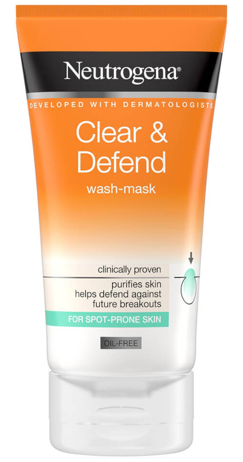 Neutrogena Trasparente & Defend Wash-Mask, 150 ML