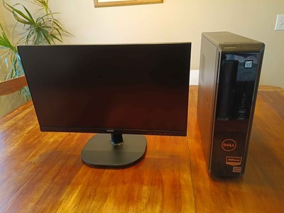 Custom slim PC, Ryzen 5 5500, RTX 3050 6GB, 32GB RAM, 1TB NVMe M.2, W/monitor