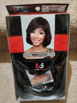 Bobbi Boss Premium Synthetic Fiber Wig M842 EUGENE Color 1B/27 - Main Image