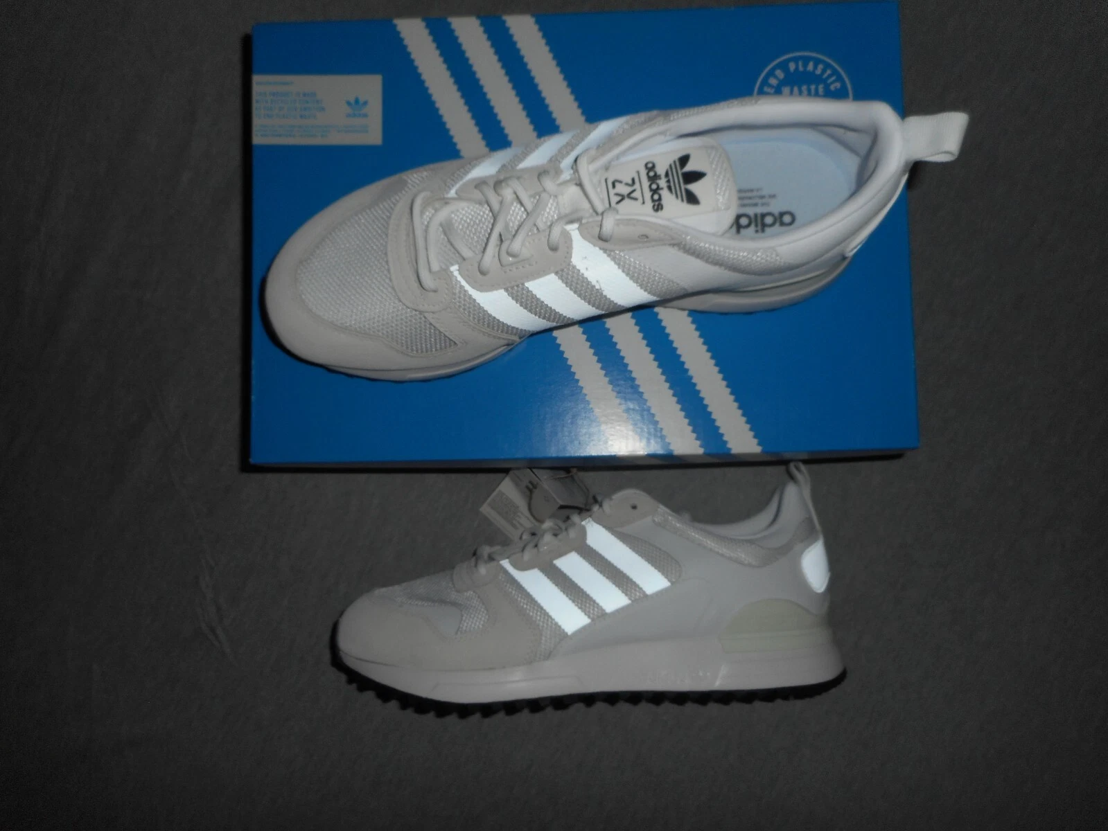 Adidas Originals ZX 700 HD G55781 Sneaker Uomo Taglia 11 Flat White NUOVE CON SCATOLA