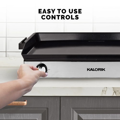 KALORIK Pro DOUBLE GRIDDLE and COOKTOP, Stainless Steel, NEW in Original Package - Picture 5 of 9