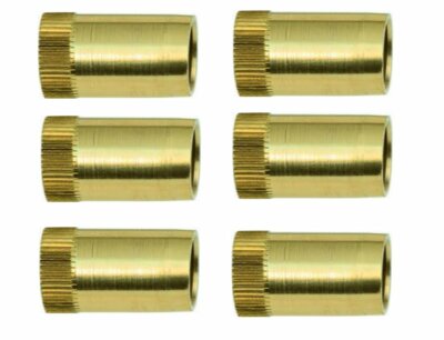 6  Stück Messing-Verstärkerhülsen für 8 mm Kupferrohr