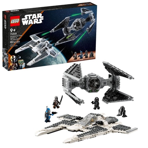 LEGO 75348 Mandalorian Fang Fighter vs TIE Interceptor - Fang