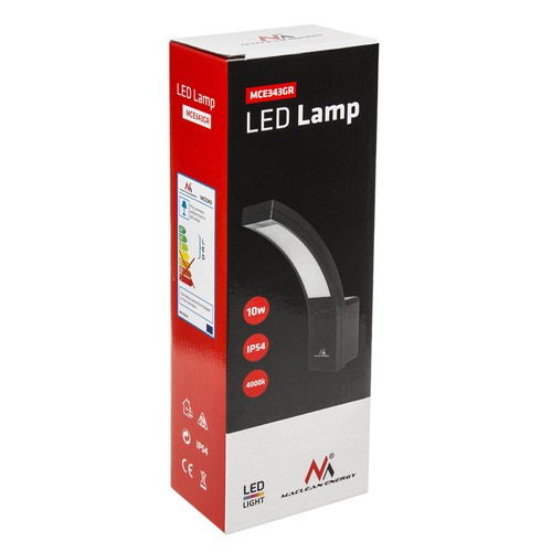 Lampada LED da facciata IP54 10W 800lm Maclean - Imagen 9 de 19