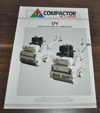 Folleto de rodillo vibratorio dúplex compactador DV