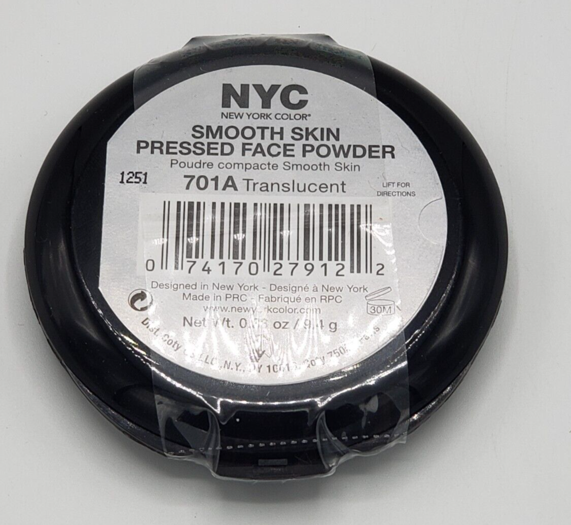 1 NYC Smooth Skin Pressed Face Powder 701a Translucent for sale