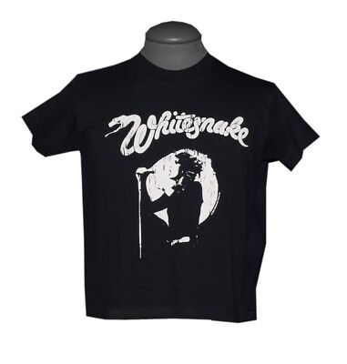 Childs Whitesnake t-shirt black size 3-4 years 1005 cotton UK