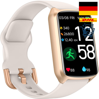 Fitnessuhr Damen Herren Fitness Tracker - 7 Tage, 20+ Modi, SpO2, Schlaf, Her...
