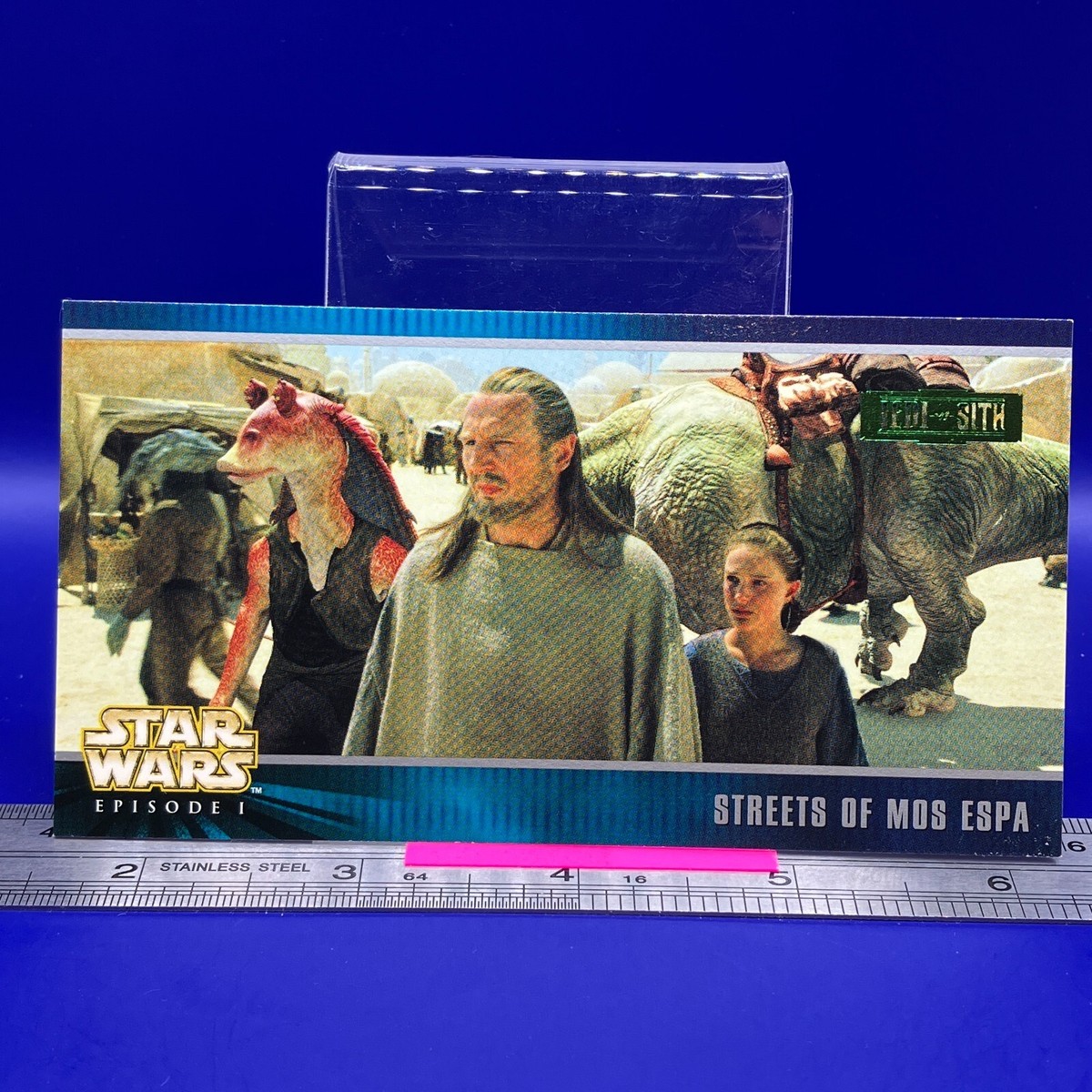 STARWARS Episode1 STREETS OF MOS ESPA X-12 TOPPS Card Wide Vision