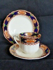 Rare Antique Alfred Meakin Royal Ivory Kowlesley Pattern Trio c1900 