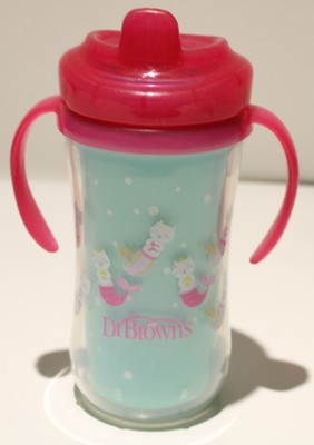 Dr. Brown s Sippy Cup Milestones Insulated Hard Spout Removable Handles 10oz