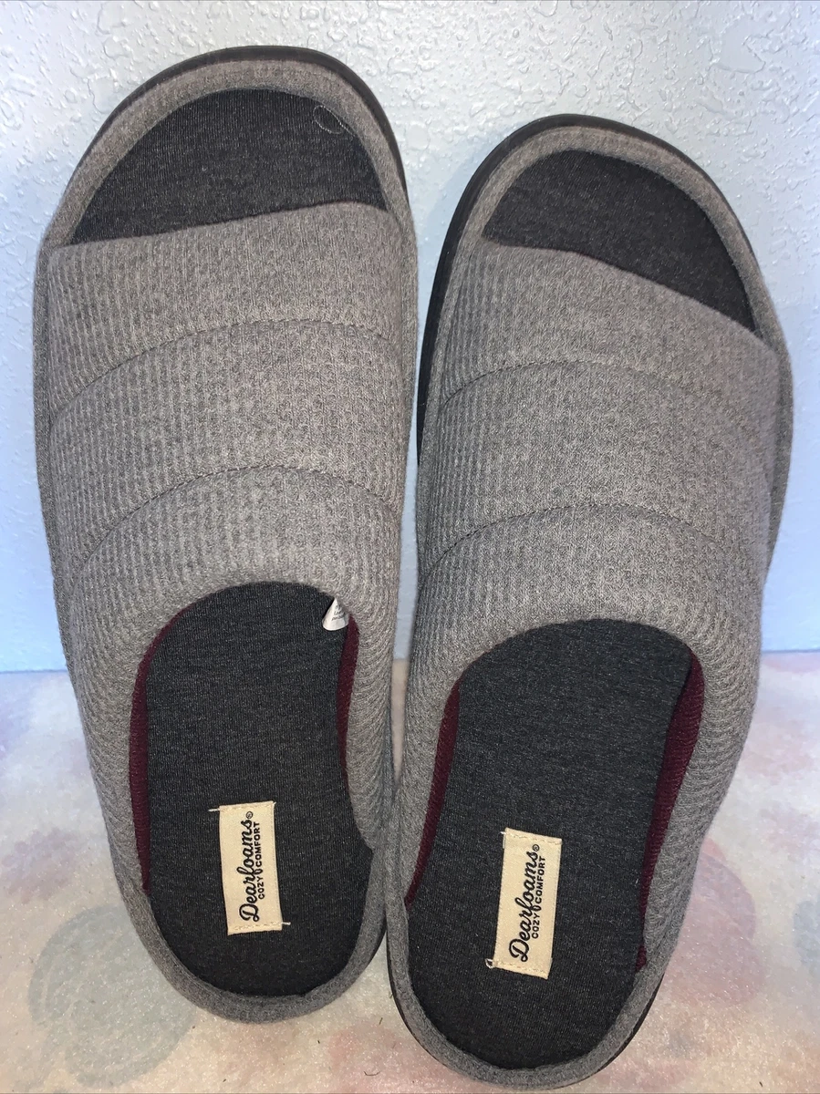 Df by dearfoams hotsell men's slide slipper