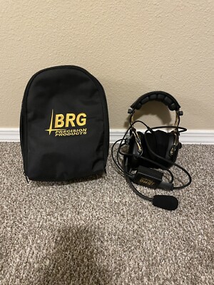 BRG Aviation Headset, Pilot Communication Head Set, Dual Plug Precision Products